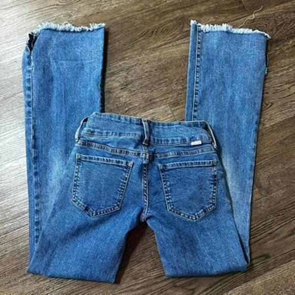 PACSUN Jrs sz 23 Low Rise Bootcut raw edge Jeans - Picture 11 of 11